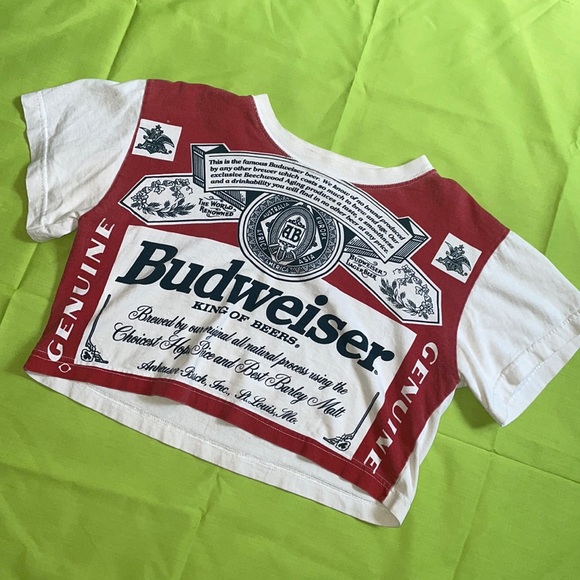 Vintage Budweiser Crop Top - Picture 1 of 3